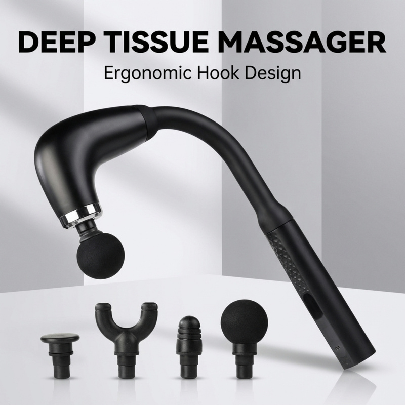 ปืนนวดกล้ามเนื้อไฟฟ้า 4 หัว นว - Massage Gun บทวิจารณ์และราคา