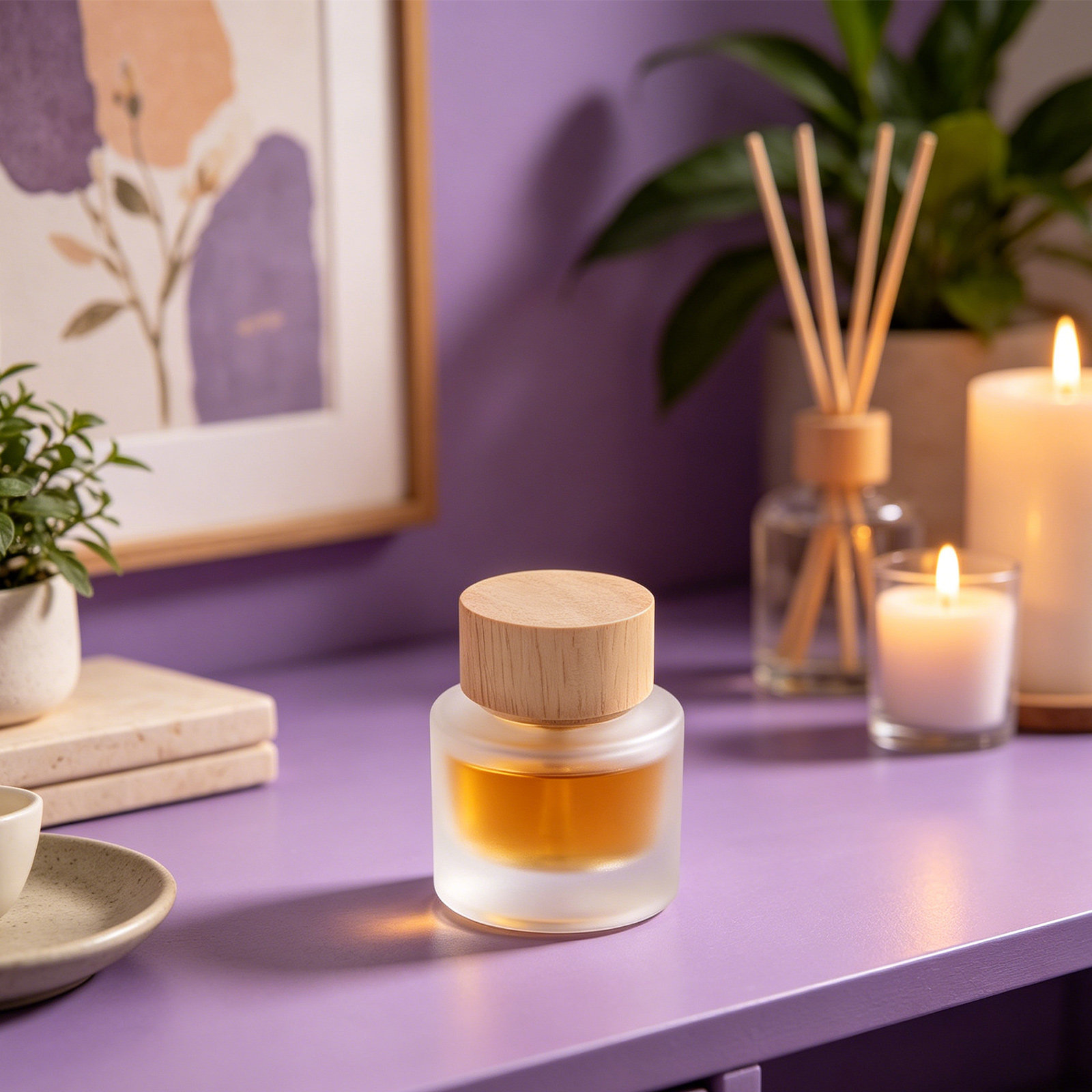 ขวดแก้วใสสำหรับใส่ก้านไม้หอม 2 - Aromatherapy Diffuser บทวิจารณ์และราคา