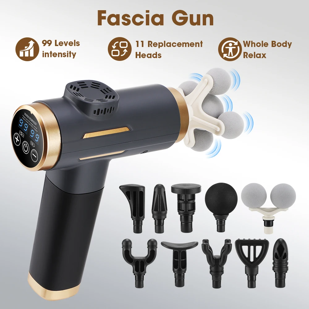 ปืนนวดไฟฟ้า 24 วัตต์ 99 ระดับป - Massage Gun บทวิจารณ์และราคา