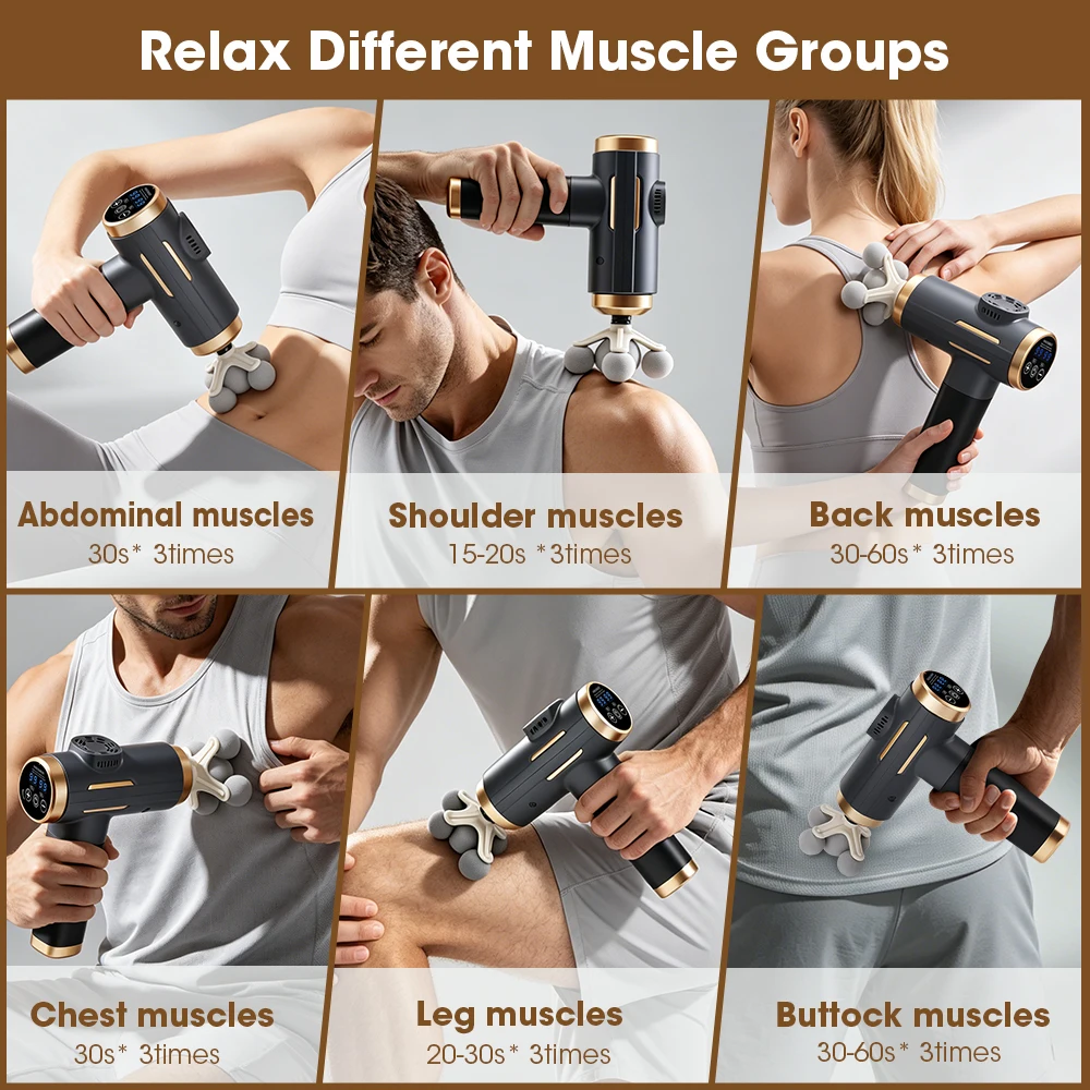 ปืนนวดไฟฟ้า 24 วัตต์ 99 ระดับป - Massage Gun บทวิจารณ์และราคา